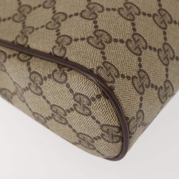 GUCCI GG Supreme Web Sherry Line Clutch Bag PVC Beige 156 01 012 Auth th6330 - Picture 15 of 16